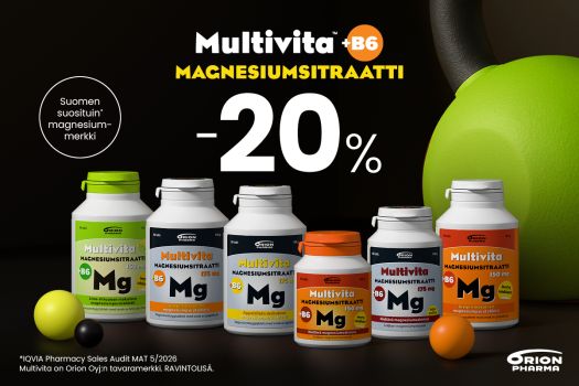Multivita Magnesiumsitraatit -20 %