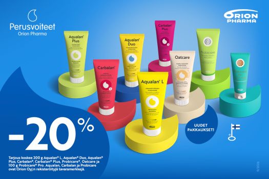 Orionin perusvoiteet -20 %