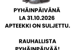 Hyvää pyhäinpäivää!