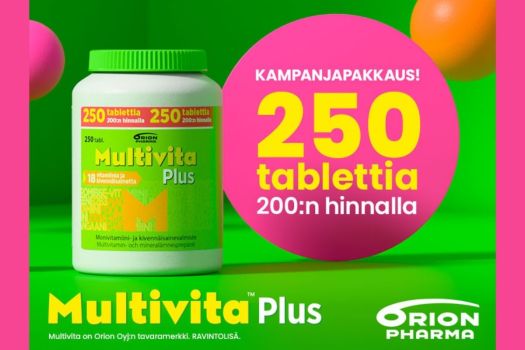 Multivita Plus kampanjapakkaus 250 tablettia