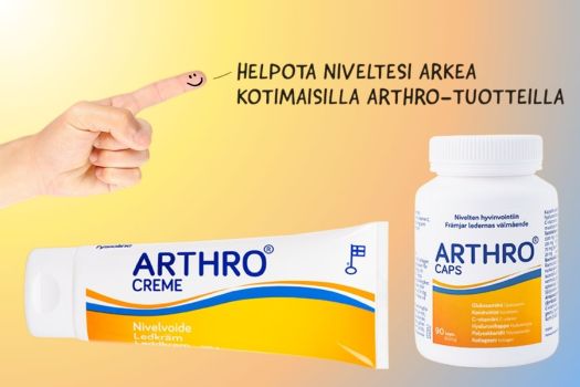 Arthro Caps 26,90 € ja Arthro Nivelvoide 19,90 €