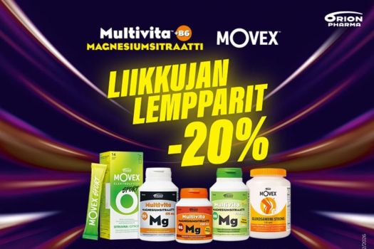 Liikkujan lempparit -20 %
