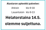 Helatorstain aukioloajat 