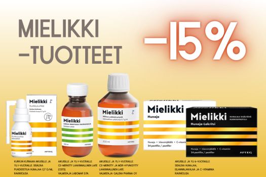 Apteq Mielikki-tuotteet