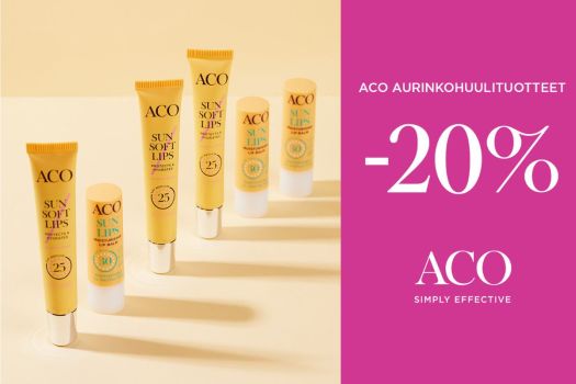 ACO Sun huulituotteet -20%